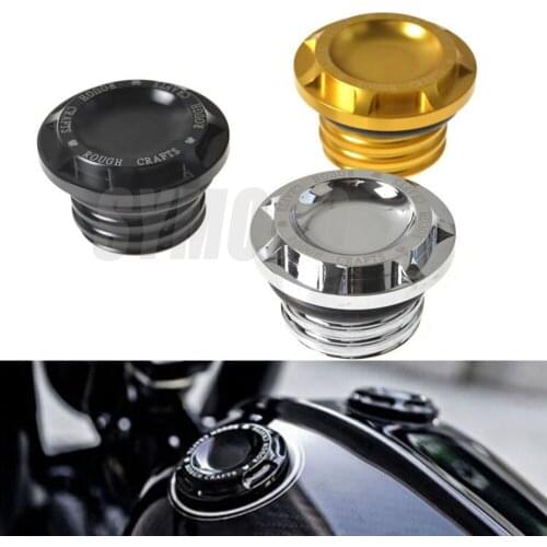 Motorcycle CNC Aluminum Fuel Gas Tank Cover Oil Cap For Harley Sportster Dyna Touring Softail XL 883 1200 X 48 1996-2004