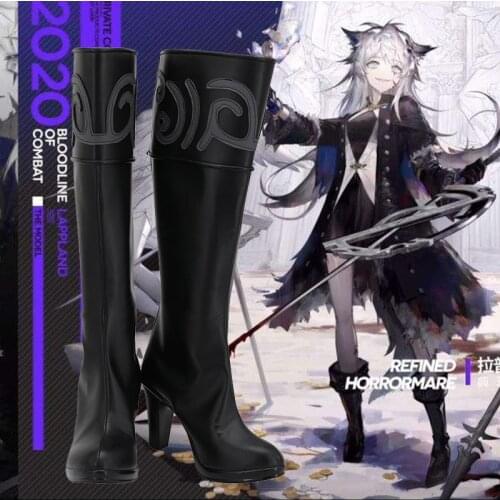 Arknights Lappland Games Customize Cosplay High Heels Shoes BootsHalloween Carnival Party Cosplay Props