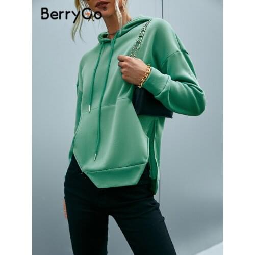 Женские толстовки с капюшоном BerryGo China At AliExpress