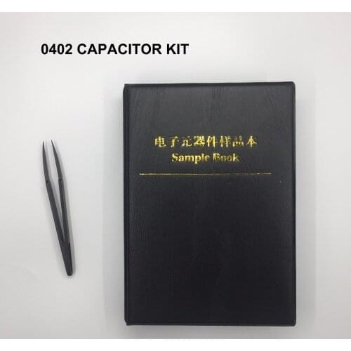 Free Shipping 4000pc 0402 smd capacitor set 0402 capacitor assortment sample book for capacitor book 80value*50pc capacitor kit