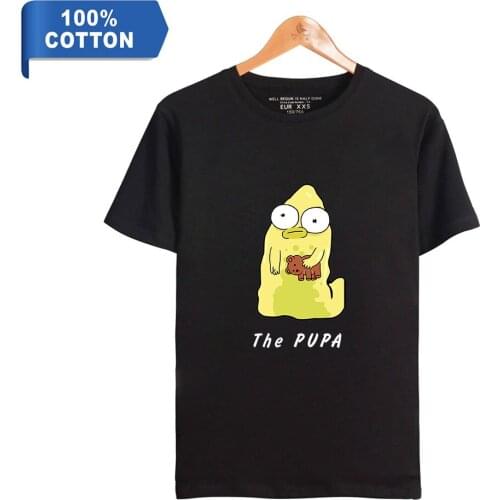 Solar Opposites 100% Cotton Short-Sleeved T-shirt Casual All-match short-sleeved Letter THE PUPA Printing Men Womens T-shirt