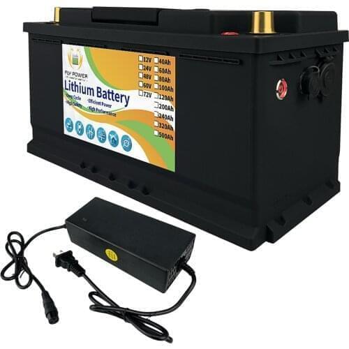 12V/24V 100Ah 120Ah 160Ah LiFePO4 Lithium Iron Phosphate Battery With Bluetooth BMS For Golf Solar Energy Storage Deep Cycles