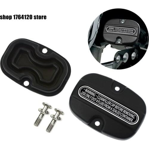 Matte Black Motorcycle Rear Brake Master Cylinder Cover Gasket Rubber For Harley Touring Ultra Limited Low FLHTKL 2016-2019