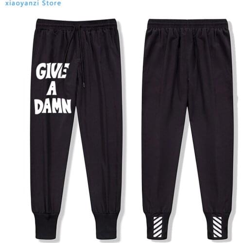 Give A Damn As Worn By Alex Turner Men Women Premium Sweatpants Music Gift Funny Casual Pants Long Trousers Waist Long Pants