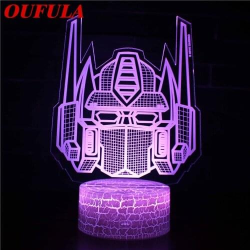 Night LED Lights Novelty 3D lamp Cute Toy Gift 7 Color Abstract Artist Graphics Cartoon Atmosphere Lamp For Children Kids Room