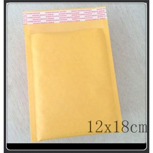 Wholesale 100pcs bubble envelope Bag kraft bubble mailing bags yellow bubble envelope Mailers 120*180mm(4.7"x7.1") Wholesale