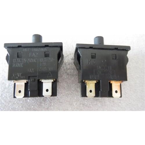 Original new 100% h s t series FA2 button reset switch 4pin key no lock power switch 10A250V