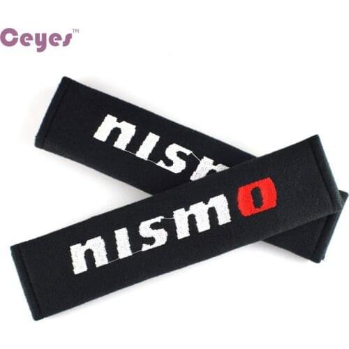 Excellent Car Styling Case For Nismo Logo Emblem For Nissan Tiida Teana X-Trail Juke Accessories All Cotton Car-Styling 2pcs/lot