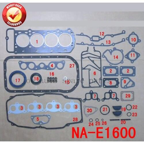 NA Engine complete Full Gasket Set kit for MAZDA 626/E1600 1.6L 1586CC 1979-1984 50135000 8170-99-100