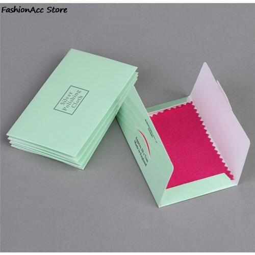 10pcs Clean Cleaning Cloth Polishing Cloth For Sterling Platinum Jewelry Anti Tarnish