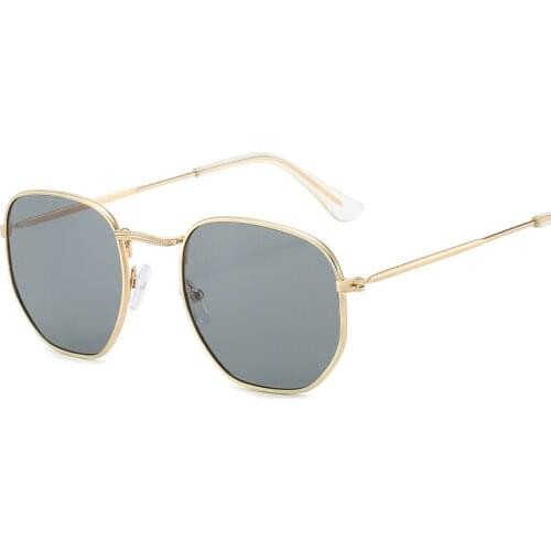 Fashion Oval Coating Square Sunglasses Women New Stylish Oversize Metal Outdoor Men Sun Glasses for Women Eyewear UV400