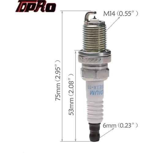 TDPRO 1pcs Universal Auto Car 14mm Electric Ignition Thread Spark Plug Repair Tool 1.3L BKR6EIX-11 Sparking Plugs BKR6EIX 11