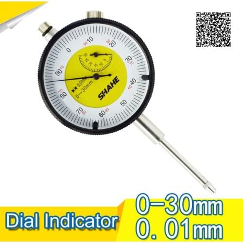 Free Shipping 0.01mm High accuracy Metric gauge 0-30mm dial indicator dial gauge 30mm gauge display stand