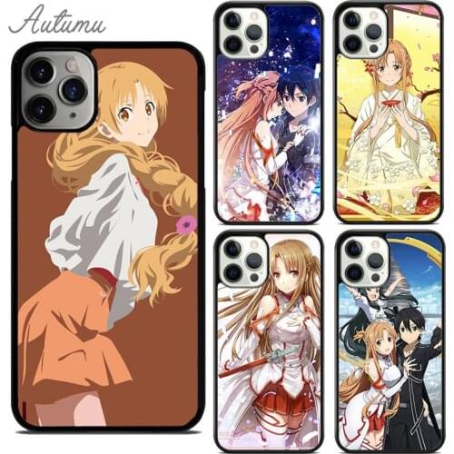 Yuuki Asuna Phone Case for iPhone 11 12 Pro Max mini X XR XS SE 2020 5 6S 7 8 Plus Samsung Galaxy S8 S9 S10 Cover shell