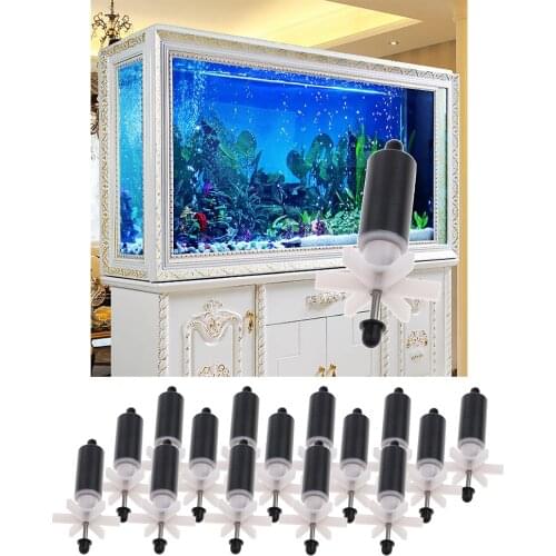 15 Pieces Filter Replacement Impeller Assembly Parts for Fish Tank 80mm