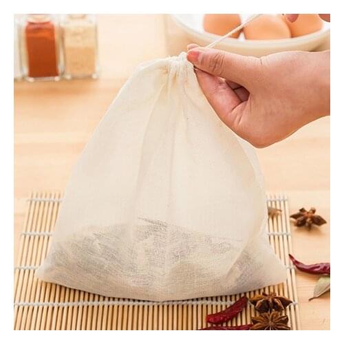 1PC Drawstring Medicine Cotton Bag, Kitchen Sachet Bag Slag Separation Cooking Soup Bag Brew Kitchen Cooking Tools Free Shipping