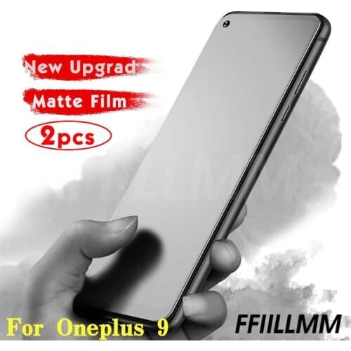 2Pcs/lot Matte Protective Glass For Oneplus 9 8T Tempered Glass For Oneplus 9 Screen Protectors For oneplus 9 8T Anti-blue-ray
