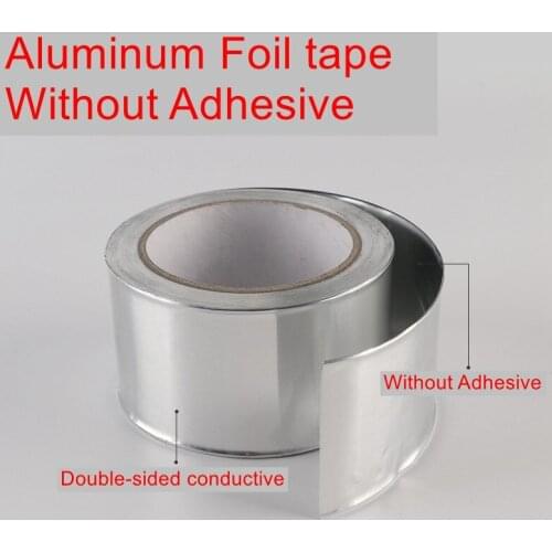 3 Rolls Width 20mm x 30m thickness 0.1mm,Aluminum Foil tape Without Adhesive,Heat-resistant,radiation protection,shielding