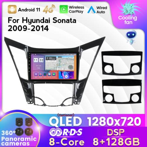 4G LTE 7862 Series 6GB+128GB 1280*720 Android All In One Car Intelligent System For Hyundai Sonata 6 YF 2009 - 2014 DSP RDS BT