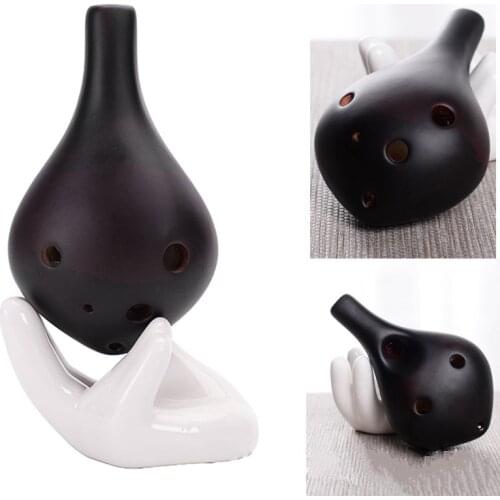 6 Holes Ocarina Handmade Geometric Ceramics Stage Performance Students Beginners Professional Orff Musical Instruments 2021 New