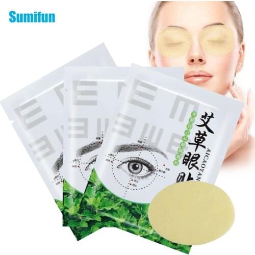 6Pcs Eye Protection Mask Wormwood Herb Patch Relieve Eye Fatigue Improve Vision Treatment Amblyopia Remove Dark Circles Eye Bag