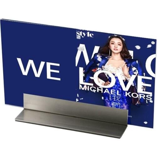A3 A4 A5 Metal Advertising Desktop Display Stand Kt Board Double-sided Display Rack Poster Holder Table Shelf Sign Clip Stand