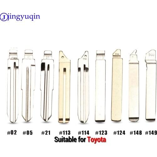 Jingyuqin 10p #02 #05 #21 #113 #114 #123 #124 #148 #149 Car Key Ucut Blade for TOYOTA CAMRY RAV4 Corolla PRADO YARIS Dropship