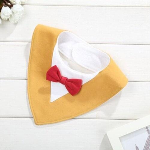 Baby Towel Bib Girl Boy Burp Cloth Saliva Towel Waterproof Baby Boys Bow Tie Little Baby Gentleman Triangle Scarf Bibs