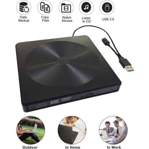 DVD USB 3.0 Type-C External DVD VCD Burner Player Optical Drive For Windows MacOS PC USB DVD External Optical Drive DVD привод