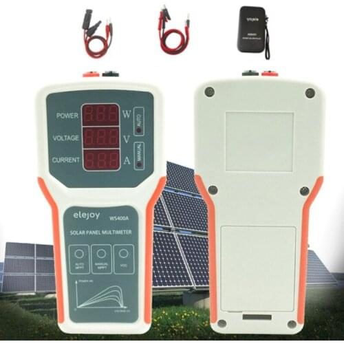 H7JB Photovoltaic Panel Multimeter Solar Panel MPPT Tester Power Meter Ammeter Open Circuit Voltage Test WS400A Multimeter