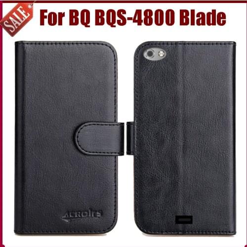 Hot Sale! BQ BQS-4800 Blade Case New Arrival 6 Colors High Quality Flip Leather Protective Cover Phone Bag