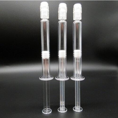 Hot sale product airless cosmetic bottle 3ml injection syringe shape package for hyaluronic acid,empty syringe 100pcs/lot