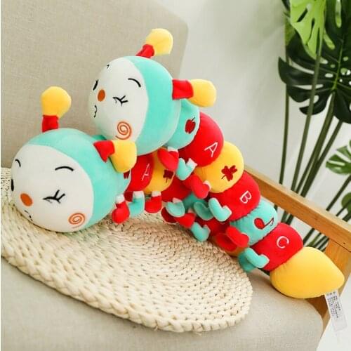 Colorful Caterpillars Plush Kids Toys For Children 50cm Soft Plush Hold Pillow Doll Boys Girls Toy Peluche Cushion New Gifts