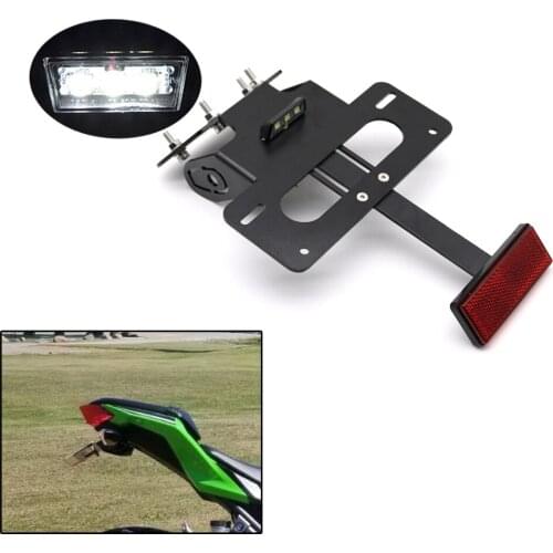 Fender Eliminator Fit For Kawasaki Z250 Z300 Ninja250 Ninja300 EX300 EX250 2013-2021 Rear Tail Tidy Number License Plate Holder