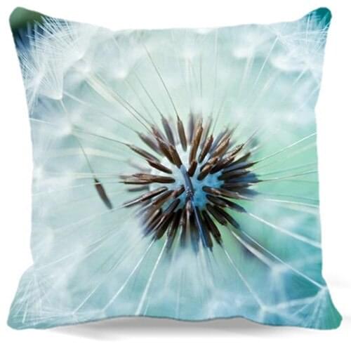 Beautiful Dandelion white rice cotton Printed Square Pillow Cases of new For car chair Coffee Shop Home Decorative