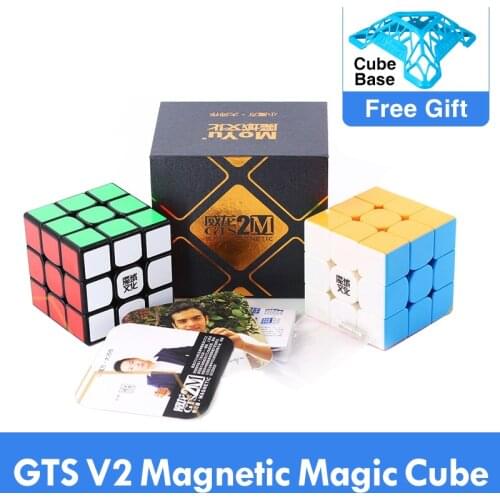 Best MoYu Weilong GTS V2 M Magnetic 3x3x3 GTS2M Magic Cube Professional WCA GTS2 M 3x3 Cubing Speed magico cubo Educational Toy
