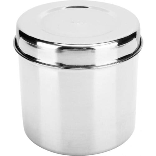Stainless Steel Medicine Ointment Jar Dressing Cotton Anti-Iodine Container For Hospital Beauty Salon Clinic Cotton Bottle