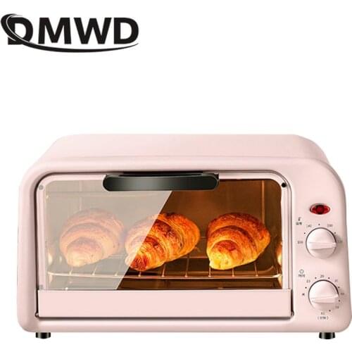 DMWD 10L Mini Electric Ovens Pizza Maker French Fries Toast Barbecue Dessert Baking Machine Temperature Control Timing 220V