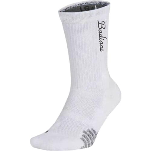 Man sport socks Basketball Wrestling thick White Sockings