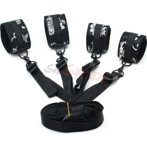 2016 new arrival bondage restraint kit,sexy underbed restraints kit for couples, adult bedroom sex restraint toys.erotic sex toy