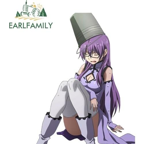 EARLFAMILY 13cm x 9.8cm for Akame GA Kill Sheele Waterproof Car Sticker Refrigerator Car Body Decal Scratch-Proof Decoration