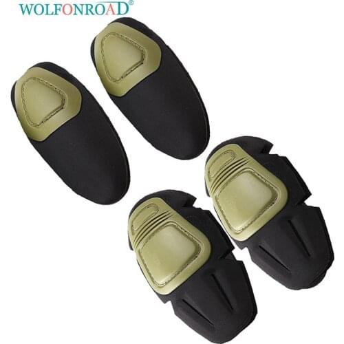 WOLFONROAD Outdoor Tactical Protective Insert Elbow Pads Knee Pads Fit For Army Combat Military Safari Shirts G2 G3 Pants