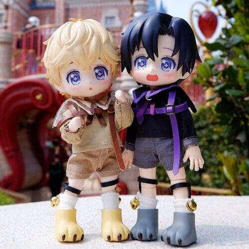 OB11 Clothes Shirt+shorts+socks Cross Cat Suit for GSC Body, Body9, YMY, Obitsu11, 1/12bjd Doll Clothes Toys Apparel