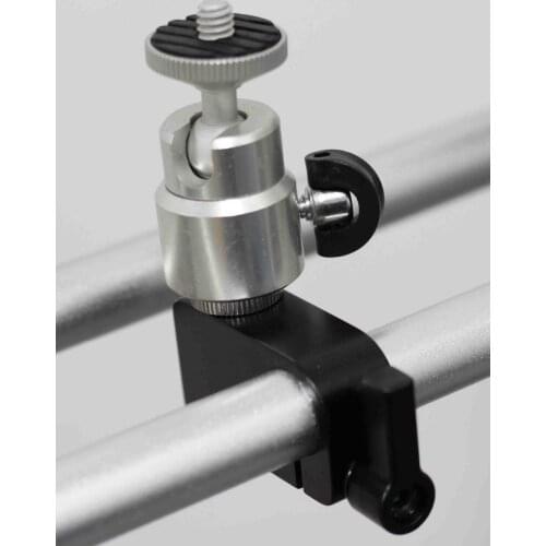Single 15mm Rod clamp with mini ball head fr camera Support Rail Rig Rail system