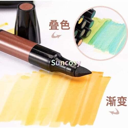 The Original Chartpak AD Marker, Tri-Nib, P140-P229 Assorted Colors 1 Each, Professional, Xylene-based Marker for Art and Design