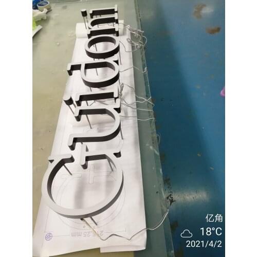 Personalized Advertising 3D Front Lit Acrylic Signage LED Letter for Christmas Decoration