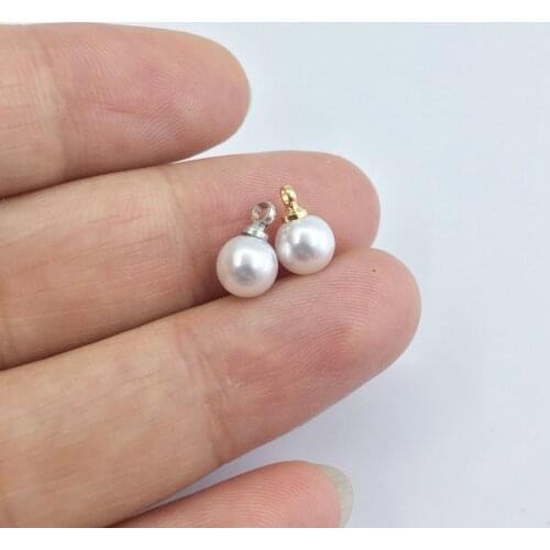 Eruifa 20pcs 6/8/10mm Cream Tear Plastic Pearl Beads Charms Pendant Jewelry DIY Earring Necklace
