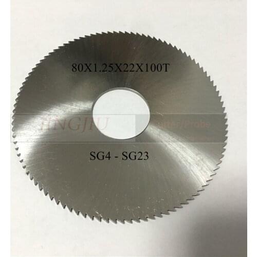 Flat Slotter SG4-SG23(80x1.25x22x100T)in HSS for SILCA DUO PLUS &DUO POWER & DUO SA & DUO SOFER & GT40B-GT40C-GT40D Key Machine