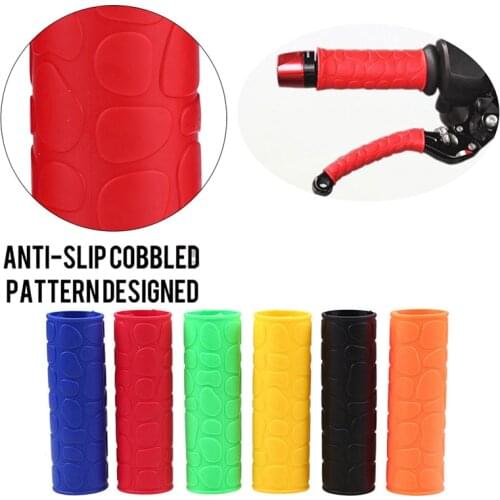 Motorcycle Mountain Cycling Bike Bicycle Silicone Handlebar Grips+Brake Clutch Lever Rubber Cover