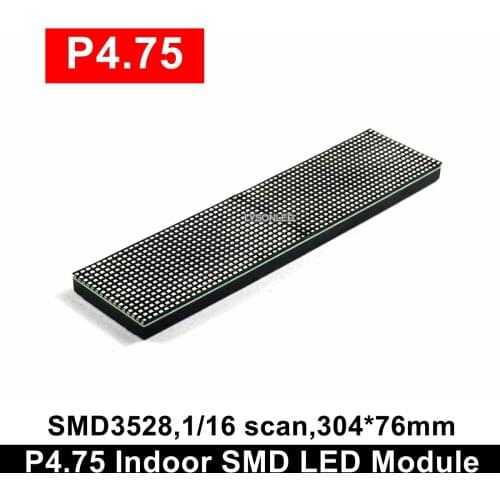 SMD3528 P4.75 Indoor SMD Red Color/Two Color LED Module Replace F3.75 Dot Matrix,First Choice for Message Display Board
